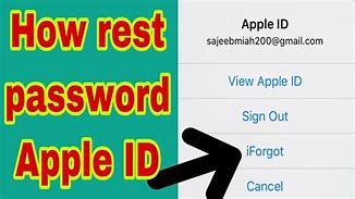 Image result for Resetting Apple ID