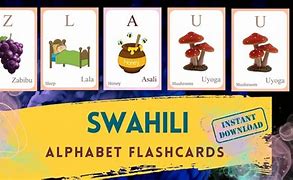 Image result for Swahili Alphabet