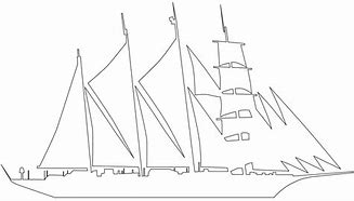 Image result for Clipper Ship Silhouette