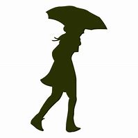 Image result for Girl with Umbrella Silhouette