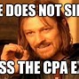 Image result for CPA Exam Meme