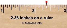 Image result for Where Is 2 36 On a Ruler