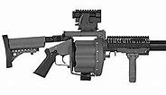 Image result for M32 Grenade Launcher but with Chain Ammo
