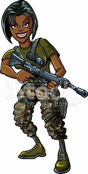 Image result for Cartoon Soldier with Gun
