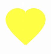 Image result for Yellow Heart Whit Out Background