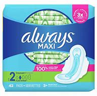 Image result for Always Maxi Pads Long Plus with Wings 12s