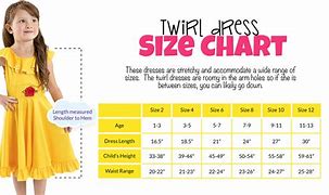 Image result for Girls Size 12 Chart