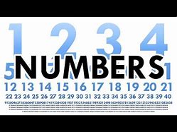 Image result for Numbers 1 to Infinity