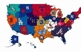 Image result for Major League Baseball Teams Map