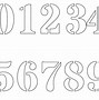 Image result for Very Small Number Stencils Printable