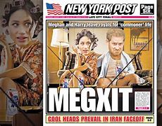 Image result for New York Post Harry and Meghan Cartoon