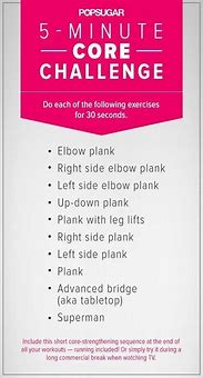 Image result for 21 Days Core Challenge Exercise