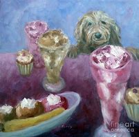 Image result for Paintingsgirl Shares Ice Cream Dog