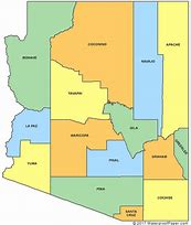 Image result for Arizona Geographical Map