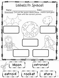 Image result for First Grade Space Worksheets