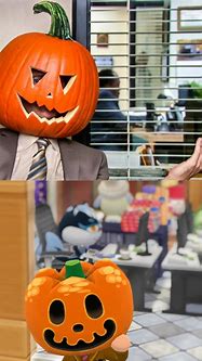 Image result for The Office Pumpkin Head