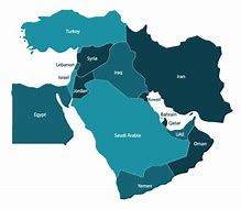 Image result for Modern Map of the Middle East