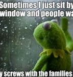 Image result for Kermit Looking Outside Window Meme