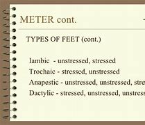 Image result for Metrical Foot in Poetry