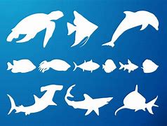 Image result for Sea Life Silhouette Clip Art