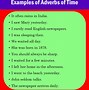 Image result for Adverbs for Time