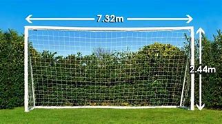 Image result for Soccer Pop Up Goal Size Chart