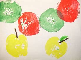 Image result for Apple Print Painting