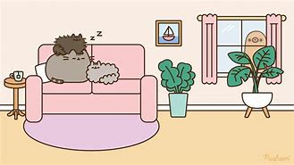 Image result for Pusheen Zoom Background