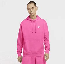 Image result for Nike Sportswear Club Fleece Pullover Hoodie In Pinksicle, Size: 2XL Tall | BV2654-684