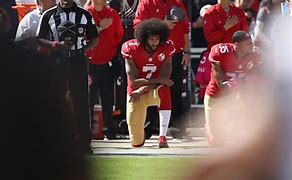 Image result for Colin Kaepernick Kneeling during National Anthem