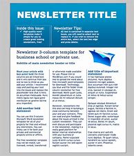 Image result for Newsletter Templates Word