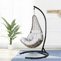 Image result for Indoor Wicker Swing Chair