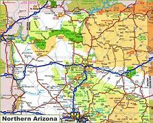 Image result for Northern Arizona Cities Map