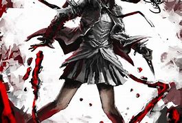 Image result for Anime Girl with Blood
