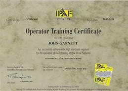 Image result for IPAF Certificate