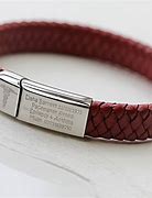 Image result for Leather Medical Alert Bracelet