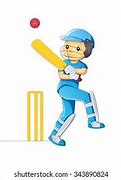 Image result for Boy Playing Cricket Cartoon