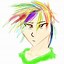 Image result for Hand Some Anime Men Rainbow Hair
