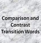 Image result for Compare and Contrast Transition Words