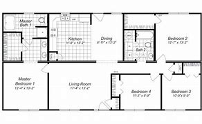 Image result for 4 Bedroom House Floor Plans