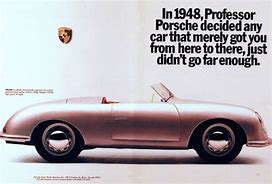 Image result for Vintage Porsche Ad