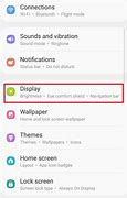 Image result for Android Setting Display