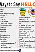 Image result for Ways to Say Hello Strange Meme