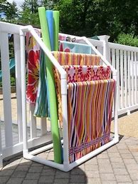 Image result for PVC Pipe Towel Rack