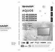 Image result for Sharp 60 Inch TV Manual