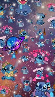 Image result for Stitch Disney Galaxy Wallpaper