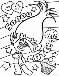 Image result for Trolls Rainbow Coloring Pages Printable