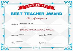 Image result for Certificate for Good Teaching