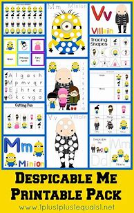 Image result for Dispicabe Me 4 Printables