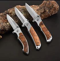 Image result for Wood Handle Folding Pocket Knife